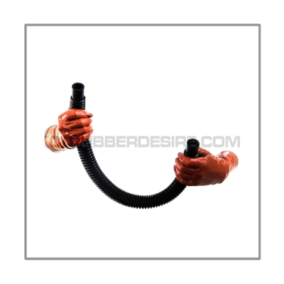 Medical-tube M50-FF highly flexible with length 50 cm = 20 inch and 22mm mediports female to female